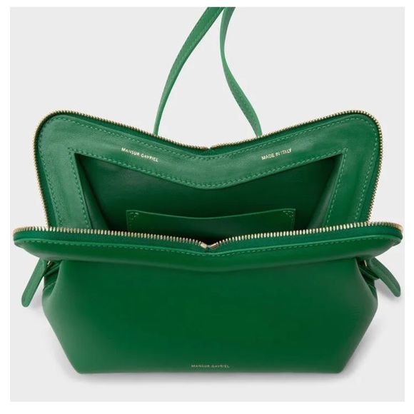 Mansur Gavriel Mini M Frame Convertible Crossbody Bag NWT Grass Green - Picture 3 of 15